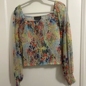 Anthropologie Floral Multicolor Women's Top